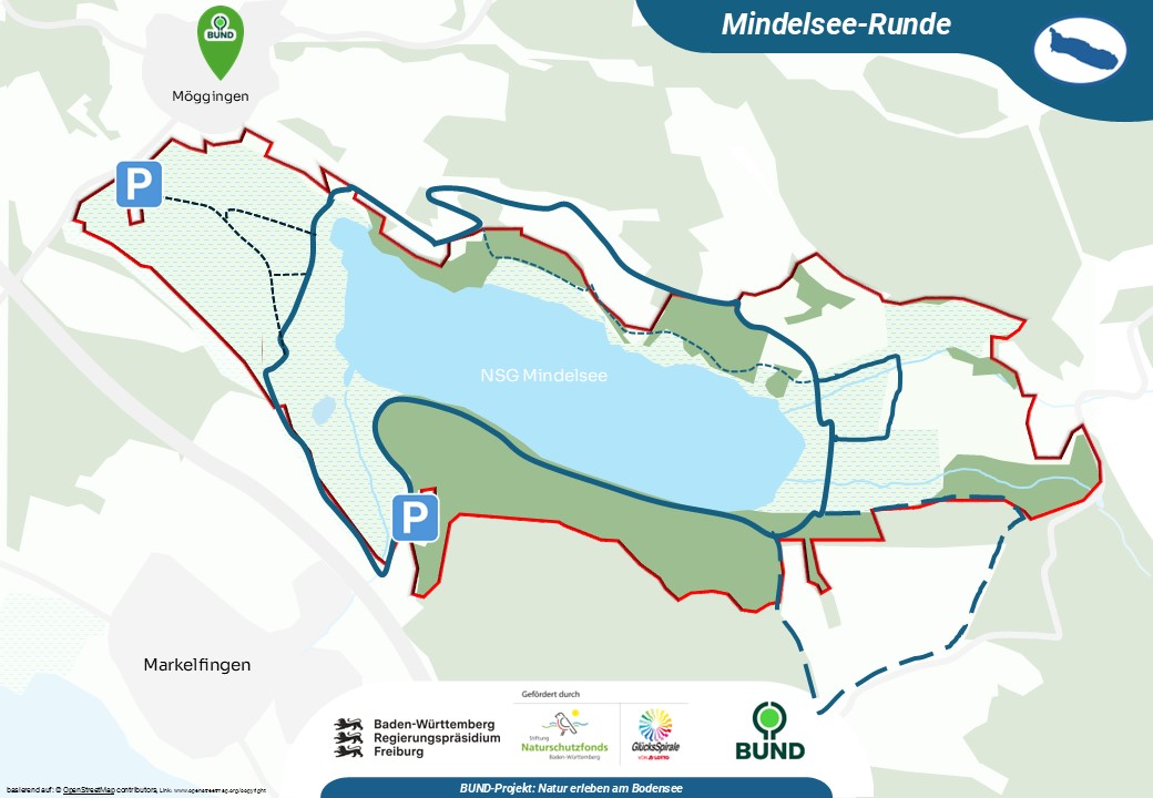 Verlauf der Mindelsee-Runde