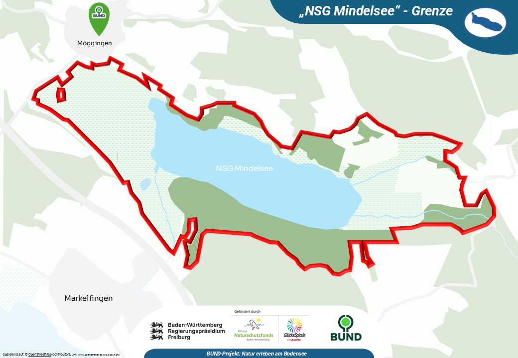 Verlauf der Naturschutzgebiets-Grenze