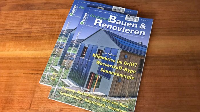 Bund für Umwelt und Naturschutz Deutschland (Hrsg.): BUND-Jahrbuch 2021 – Ökolo-gisch Bauen & Renovieren mit den Themenbereichen Planung, Musterhäuser, Grün ums Haus, Gebäudehülle, Haustechnik, Innenraum. Stuttgart: Ziel-Marketing, 2020. 244 Seiten mit zahlreichen Fotos, Tabellen und Graphiken; 8,90 Euro.