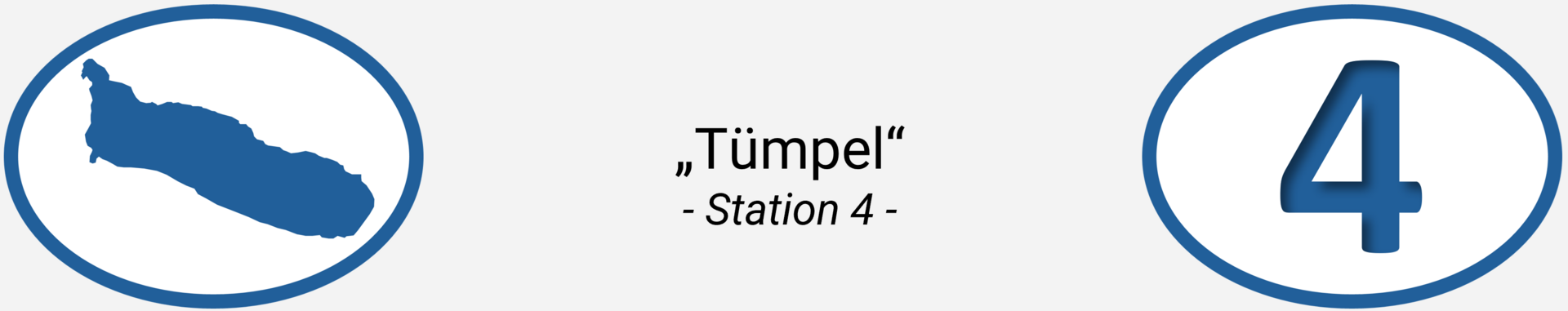 Header der Station 4: "Tümpel"