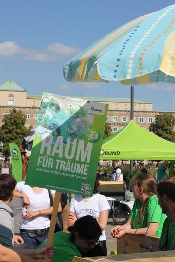 BUND-Aktive vor dem Start des Klimastreiks