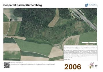 Luftbildaufnahme NSG Bruckried aus dem Jahr 2006