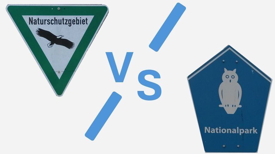 Naturschutzgebiet vs Nationalpark