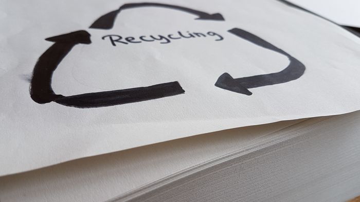Recycling Papierstapel