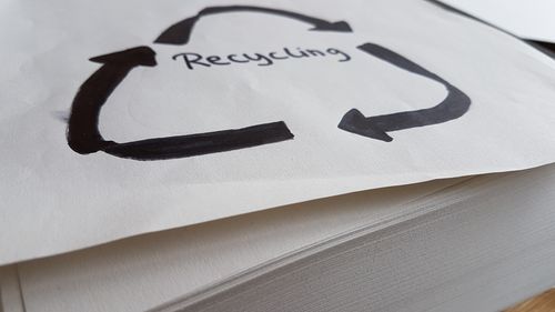 Recycling Papierstapel