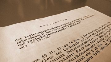 Verordnung Mindelsee, nachgestellt | 1984