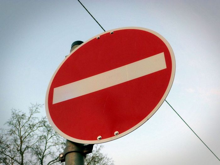 Durchfahrt verboten Schild
