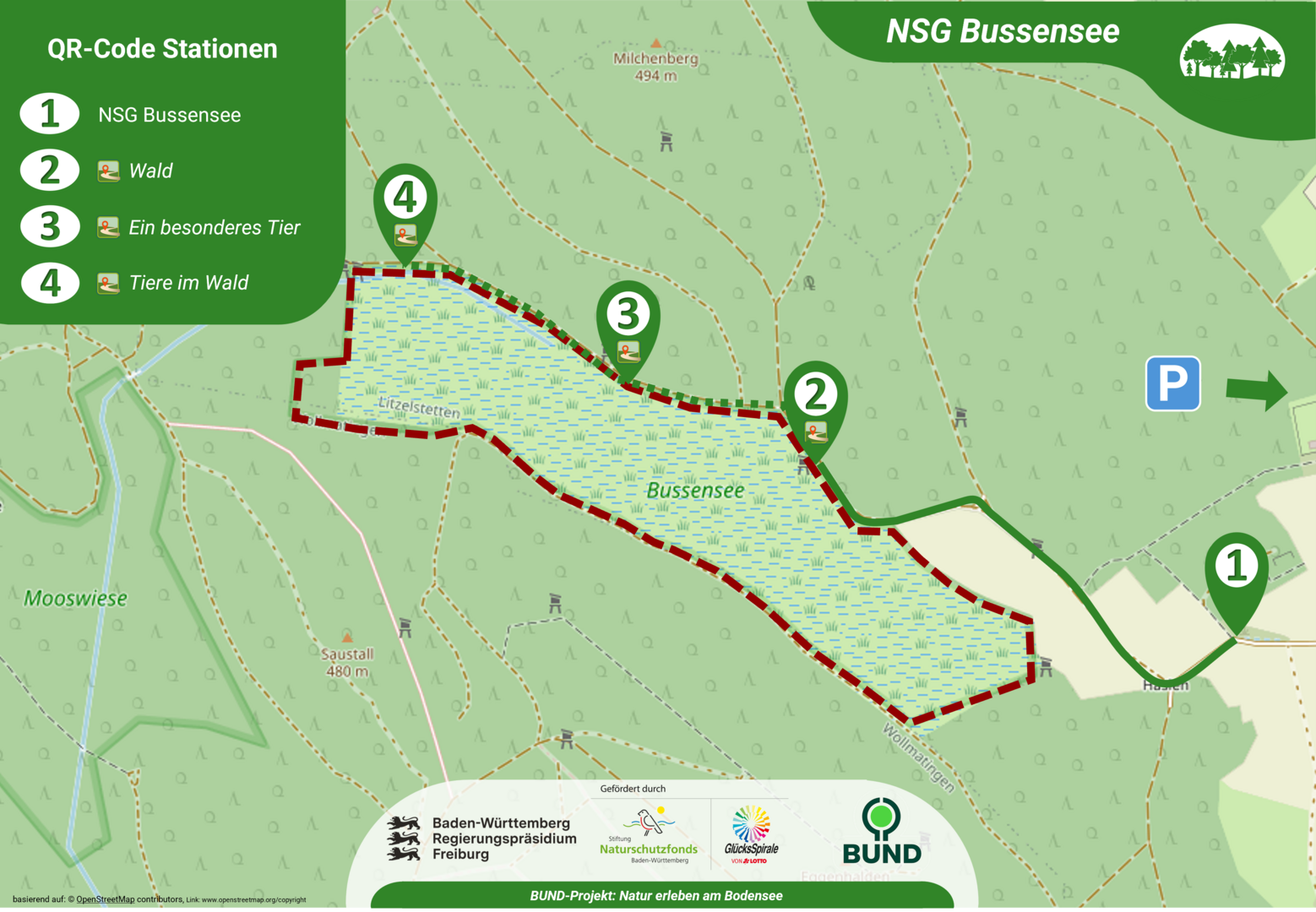 Übersichtskarte NSG Bussensee