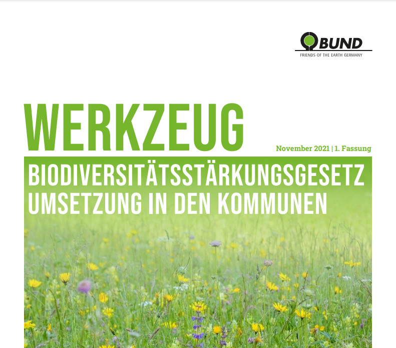 Werkzeug Biodiversitätsstärkungsgesetz Umsetzung in Kommunen